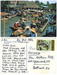 Thailand Postkarte